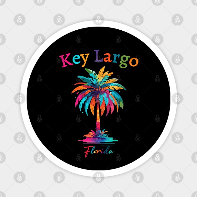 Key Largo Watercolor Palm Tree Magnet by eighttwentythreetees